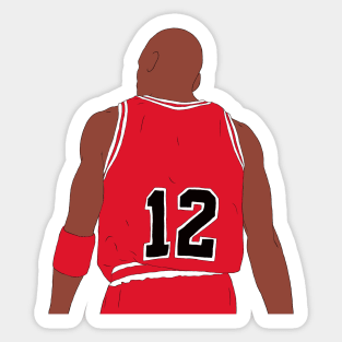 Michael Jordan Stolen Jersey Back-To Sticker